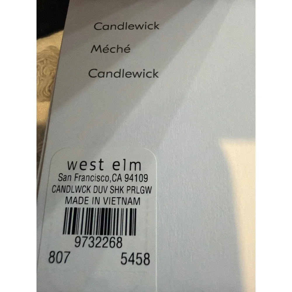West Elm Candlewick King Sham Pearl Gray White Tufted Cotton Textured 9732268